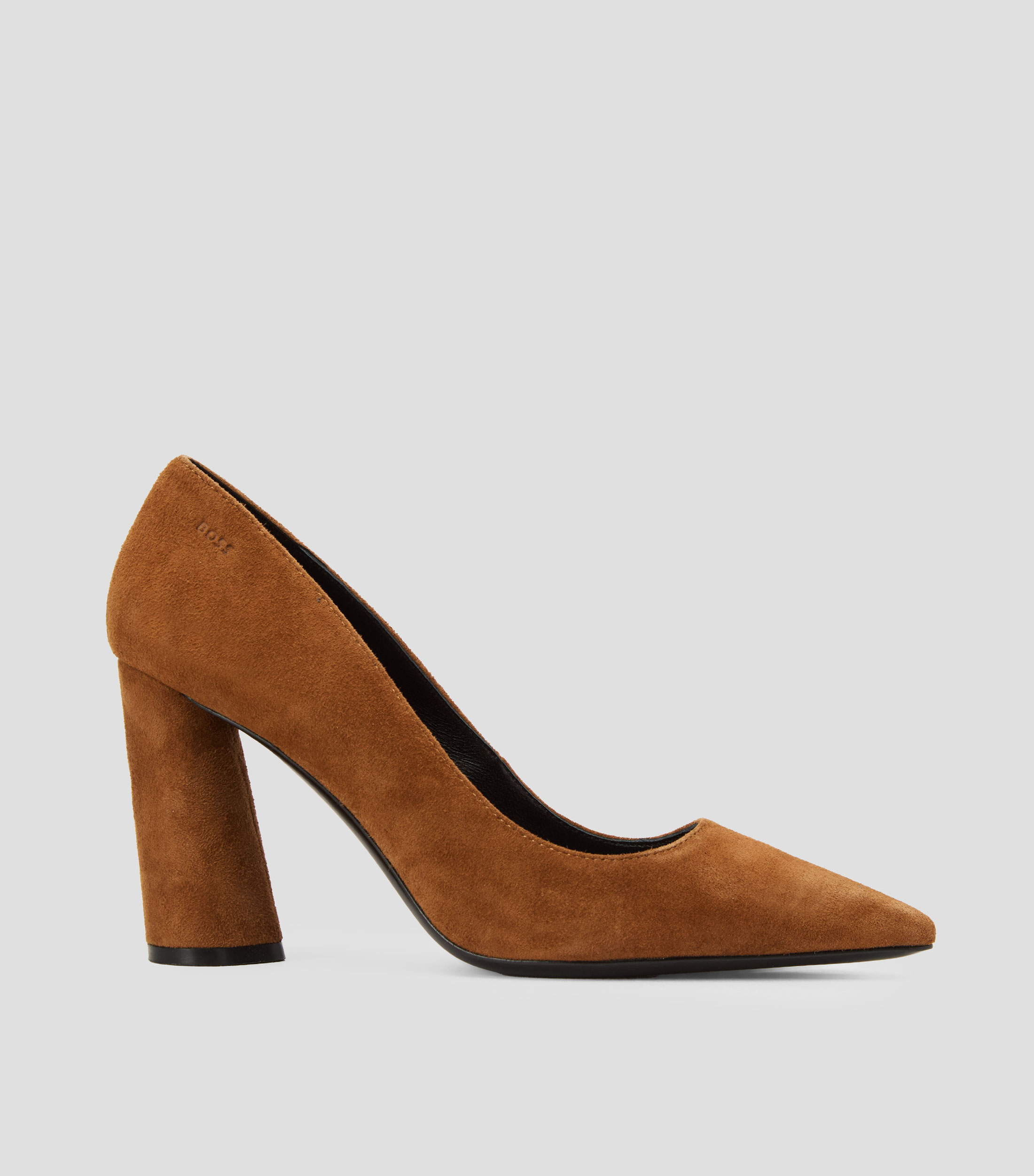 Zapatillas pump con tacón alto y ancho Mujer